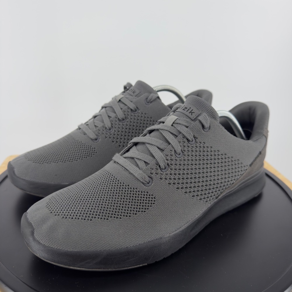 Kizik Lima HandsFree Storm Grey Knit Slip On Sneakers Mens 12 Womens 13.5